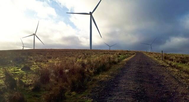 Turbines in Auchrobert Wind Farm 